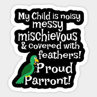 Proud Parent Parrot Sticker